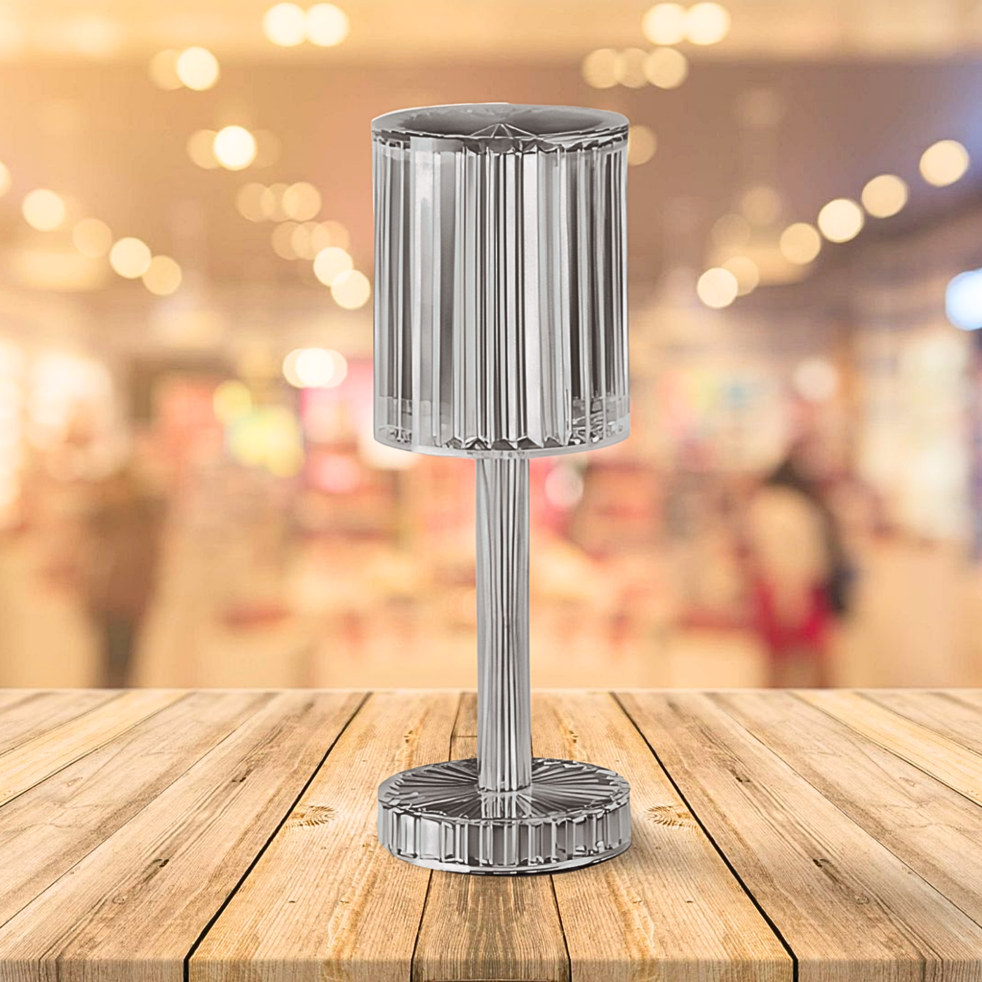 Lampa Kryształowa LED Diamond – Dotykowa, USB, 3 kolory światła