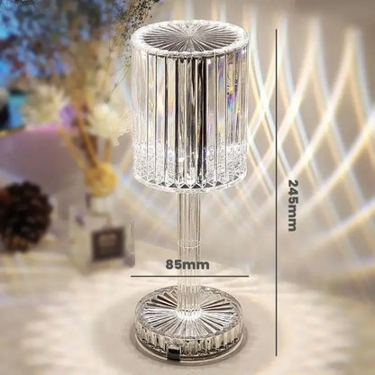 Lampa Kryształowa LED Diamond – Dotykowa, USB, 3 kolory światła